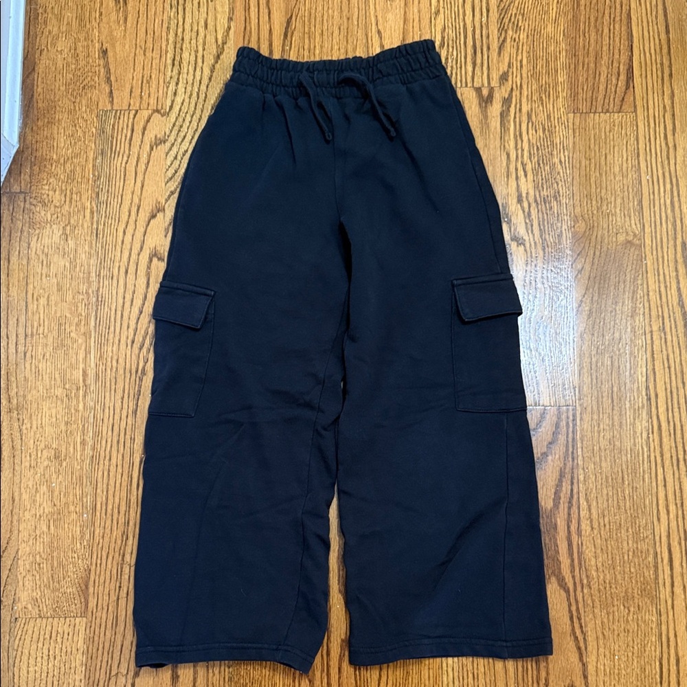 Zara Black Girls Cargo Joggers